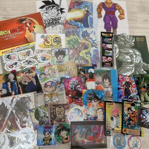 ☆大量☆ ドラゴンボール ステッカー シール ポストカード 色紙 まとめ売り レア クリアカード 30周年 孫悟空 DRAGONBALL 非売品 ベジータ