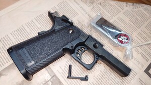 【美品】東京マルイ ハイキャパ 5.1BK レイル付属フレーム一式 ガスブロ M1911A1 ガバメント