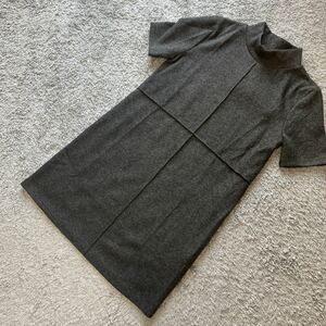 ZARA★ザラ★ボトルネックニットワンピースグレーM★新品39