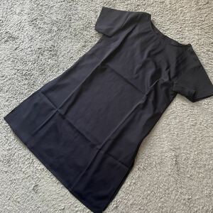 SLOW&STYLE★裾サイドスリットワンピースライト紺M★新品54