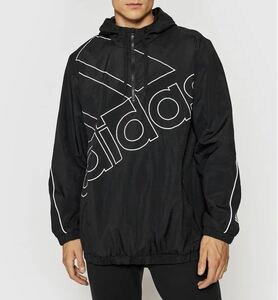 送料無料 新品 adidas エッセンシャルビッグロゴ ウインドブレーカー XL