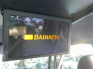  Daihatsu original 12,8 -inch back seat monitor [ ceiling hanging lowering type ] flip down monitor . peace 1 year Tanto LA650S from removed 
