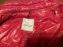 超希少品 程度良好 Moncler シングルライダース BUFFALO レッド 赤 サイズ1 _画像4