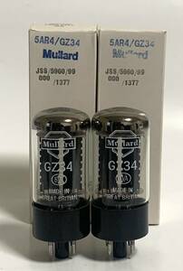 GZ34/Mullard 未使用の2本セット　チェック済み