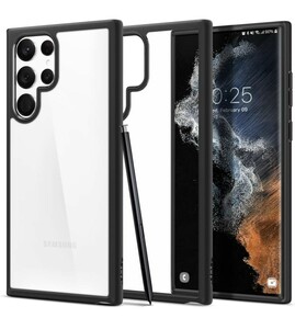 y120826fm Spigen Galaxy S22 Ultra ケース TPU バンパーケース 2重構造 米軍MIL規格取得 耐衝撃 すり傷防止 