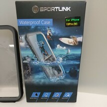 y121105fm Cozycase iPhone 15 Pro 用 ケース 防水 ストラップ付き 全面保護 完全防水 カメラ保護 ブラック_画像7