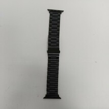 y121501fm コンパチブル Apple Watch バンド 42mm 44mm 45mm ブラックマット ステンレス 鋼時計 ベルト ポリッシュ 仕上げ_画像5
