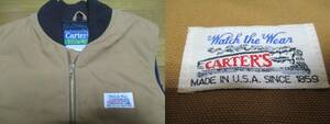 MADE IN USA CARTER'S лучший S размер TALON ZIP Carter's чай Vintage USA производства 