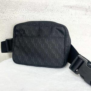 【贅沢品の極み】BOTTEGA VENETA ボッテガヴェネタ ウエストポーチ ボディバッグ グッチショルダーバッグ 　キャンバス　総柄　ブラック