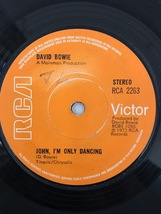 ■UKオリジ7■DAVID BOWIE-デヴィッド・ボウイ/JOHN I'M ONLY DANCING b/w HANG ON TO YOURSELF 1972年 英RCA 音圧抜群 CS付！_画像1