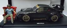 ★中井啓 チェア・フィギュア付★GTスピリット 1/18 RWB Stella 2008 ブラック ポルシェ_画像2