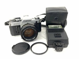 Canon キヤノン　一眼レフフィルムカメラ　AE-1　ストロボ付き【BKBC8094】
