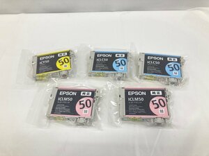 EPSON EPSON　インクカートリッジ　純正　ICLC50 2点/ICLM50 2点/ICY50 1点　計5点セット　未開封品【BLAH8025】