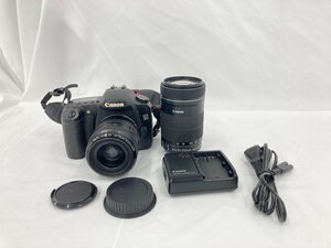 Canon　キヤノン　EOS 30D + EF 28-70/3.5-4.5 II + EF-S 55-250/4-5.6 IS STM　通電確認済み【BLAK5011】