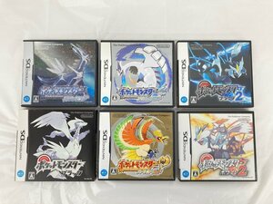 Nintendo 任天堂 DSソフト 6点セット ポケットモンスターブラック/ダイヤモンド/ソウルシルバー/ハートゴールド/ブラック2 他【BLAS1017】