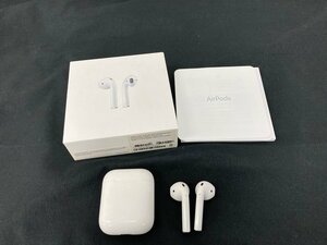 Air Pods エアポッズ MMEF2J/A 箱付き 通電〇 ペアリング解除済【BLAV1075】