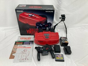 NINTENDO ニンテンドー VIRTUAL BOY バーチャルボーイ VUE-S-RA セット品 本体 VUE-005 箱付き 通電〇【BLAV1087】