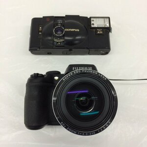 カメラ　2点おまとめ　オリンパス OLYMPUS XA 2　富士フイルム FUJIFILM FINEPIX S9200　通電未確認【BKBD7054】