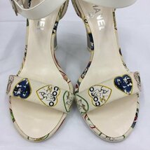 CHANEL シャネル ハート レディース サンダル サイズ36 1/2 箱付き【BKAT5021】_画像5