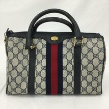 GUCCI グッチ ボストンバッグ GG シェリーライン 010 378【BLAB3077】_画像1