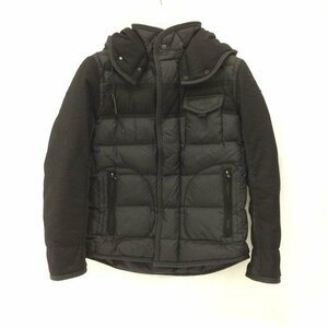 MONCLER　モンクレール　ダウンジャケット　D20914139285 53227　サイズ1　黒　ハンガー 替えボタン付き【BLAD9042】