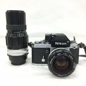 Nikon　ニコン　F2 Photomic (w/DP-1) + NIKKOR-SC Auto 55/1.2 + NIKKOR-QC 200/4【BLAU8051】