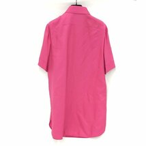 GUCCI　グッチ　半袖シャツ　シルク　ピンク サイズ40　ハンガー付き【BLAV5002】_画像2