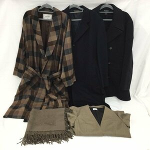 SASAGE ガウンコート/ELLE ジャケット/LANCEL マフラー/Brooks Brothers コート　メンズおまとめ【BLAZ6009】