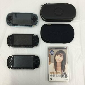 SONY ソニー PSP PSP-1000 3台 / 梅沢由香里やさしい囲碁 おまとめ セット【BLAW5035】