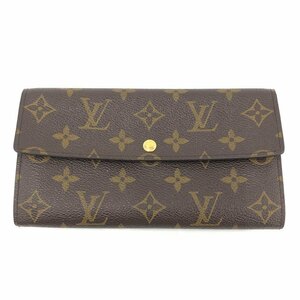 LOUIS VUITTON ルイヴィトン モノグラム ポシェット・ポルト モネ クレディ M61725/MB0091 長財布【BKBA6047】