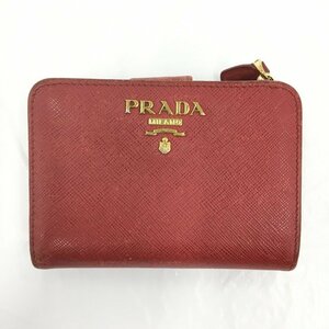 PRADA プラダ 財布 サフィアーノ 赤 箱付き【BKAZ5069】