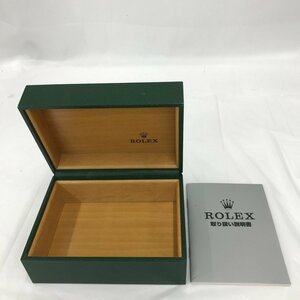 ROLEX ロレックス　空箱　64.00.02　グリーン　取扱説明書付き【BKBB9016】