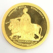 K22　ジブラルタル　ウナとライオン金貨　1989　総重量40.0g【BKBC6055】_画像1