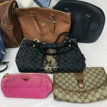 COACH コーチ/PRADA プラダ/ETRO エトロ/FURLA フルラ/GUCCI グッチ バッグ・ポーチおまとめ 9点【BKBC1015】_画像5