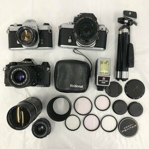 一眼レフ(MF)　3点おまとめ　キヤノン Canon AE-1 PROGRAM　ニコン Nikon F2　ペンタックス ASAHI PENTAX SPOTMATIC F【BKAW3016】