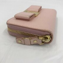 Salvatore Ferragamo サルヴァトーレフェラガモ 財布 ピンクリボン IY 22 D288【BLAA3095】_画像3