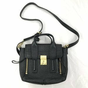 3.1 Phillip Lim フィリップリム Pashli ナノ サッチェルバッグ 2wayバッグ ショルダー ハンド【BLAC0049】