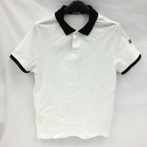 MONCLER　モンクレール　半袖ポロシャツ　白　SCOM-17-1353【BLAC0012】