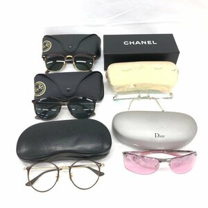 CHANEL/Dior/RayBan サングラス 5点 おまとめ ケース付き【BLAE0034】