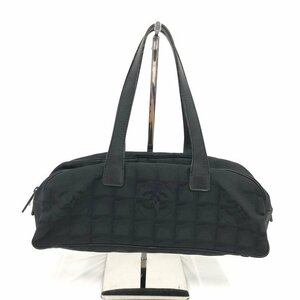 CHANEL シャネル ニュートラベルライン ミニボストン ブラック 7643133 シール付き【BLAF9008】