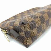 LOUIS VUITTON ルイヴィトン 化粧ポーチ ダミエ ポシェット コスメティックPM N47516/CA0012【BLAG4014】_画像3