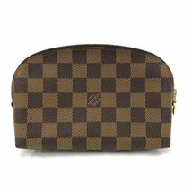 LOUIS VUITTON ルイヴィトン 化粧ポーチ ダミエ ポシェット コスメティックPM N47516/CA0012【BLAG4014】_画像2