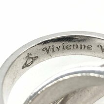 Vivienne Westwood　ヴィヴィアンウエストウッド　SV925　トリニティ リング　XL　総重量14.6g　15号【BLAH4056】_画像3