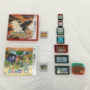 NINTENDO SWITCH/3DS/DS/GAME BOY ADVANCE　ソフト　9点おまとめ　ポケットモンスター ウルトラサン　他【BLAK7052】