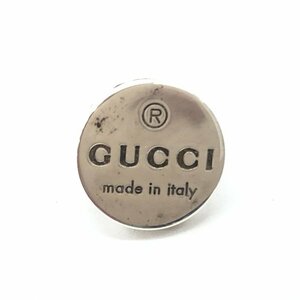 GUCCI　グッチ　SV925　ロゴ　ピアス　片方のみ　総重量2.9g　箱付き【BLAM0056】