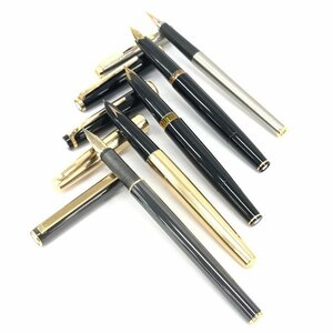 MONTBLANC / PARKER / HERO 万年筆 4点まとめ ケース付き 刻印あり【BLAM0007】