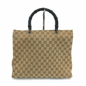 GUCCI グッチ バンブー GGキャンバス トートバッグ 002・1010・3754 保存袋付き【BKAZ3037】