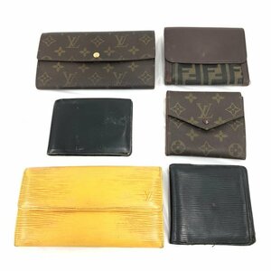 LOUIS VUITTON/BVLGARI/FENDI 財布 6点 おまとめ【BLAPB004】