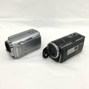 デジタルビデオカメラ　2点おまとめ　ソニー SONY HDR-PJ590V　ビクター Victor GZ-MG840-S　通電未確認【BLAS7002】