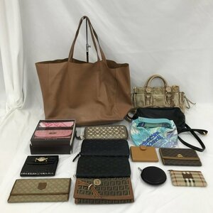 JIMMY CHOO　LOEWE　CELINE　GIANNI VERSACE miumiu　Burberrys　バッグ　財布　15点おまとめ【BLAT5047】